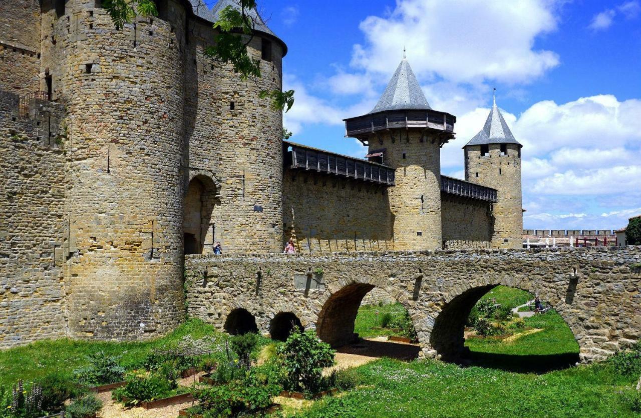 Appartement L'Oliveraie - La Cite Plein Les Yeux Carcassonne Exteriör bild